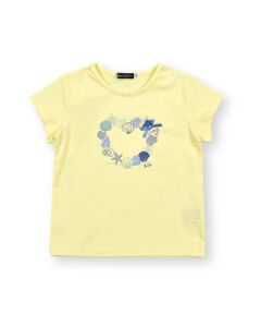 シェル プリント ハート グリッター 半袖 Tシャツ （90〜140cm）