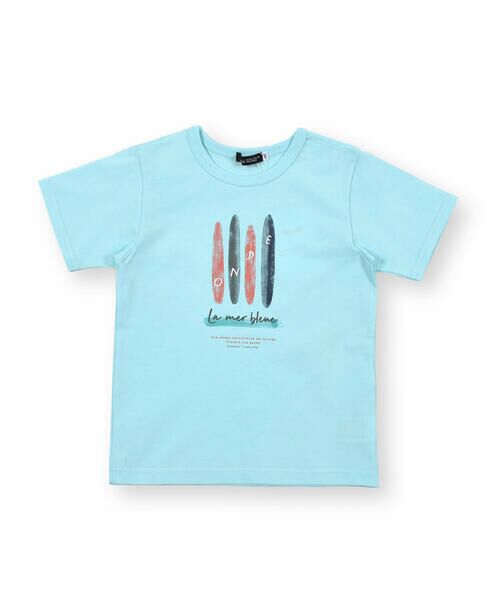 BeBe / べべ Tシャツ | サーフボード 水彩 プリント サマー 半袖 Tシャツ （90〜140cm） | 詳細1
