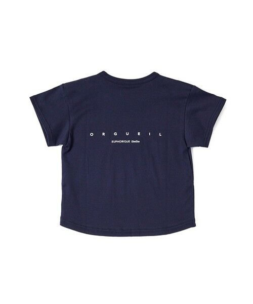 BeBe / べべ Tシャツ | コットン USA BIG 裾 ラウンド ロゴ プリント 半袖 Tシャツ （90〜140cm） | 詳細2