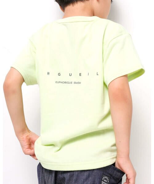 BeBe / べべ Tシャツ | コットン USA BIG 裾 ラウンド ロゴ プリント 半袖 Tシャツ （90〜140cm） | 詳細8