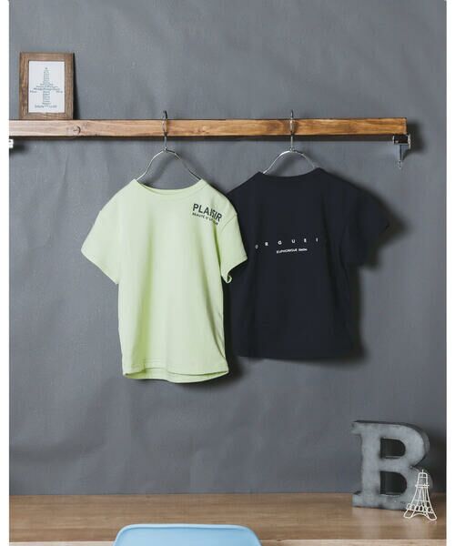 BeBe / べべ Tシャツ | コットン USA BIG 裾 ラウンド ロゴ プリント 半袖 Tシャツ （90〜140cm） | 詳細9