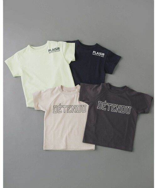 BeBe / べべ Tシャツ | コットン USA BIG 裾 ラウンド ロゴ プリント 半袖 Tシャツ （90〜140cm） | 詳細11