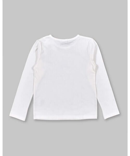 BeBe / べべ Tシャツ | パフューム ハート リボン グリッター 長袖 Tシャツ ロンT （80~140cm） | 詳細1