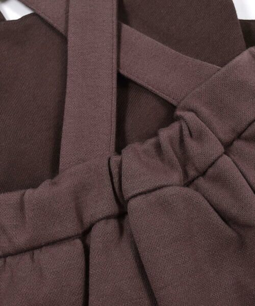 BeBe / べべ セットアップ | スカラップ刺繍 ポケット フリル スウェード ポンチ エプロン ジャンパースカート ベビー （80~90cm） | 詳細7
