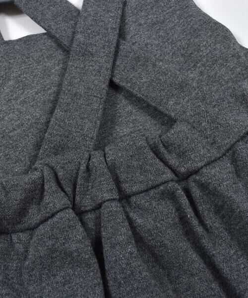 BeBe / べべ セットアップ | スカラップ刺繍 ポケット フリル スウェード ポンチ エプロン ジャンパースカート ベビー （80~90cm） | 詳細15