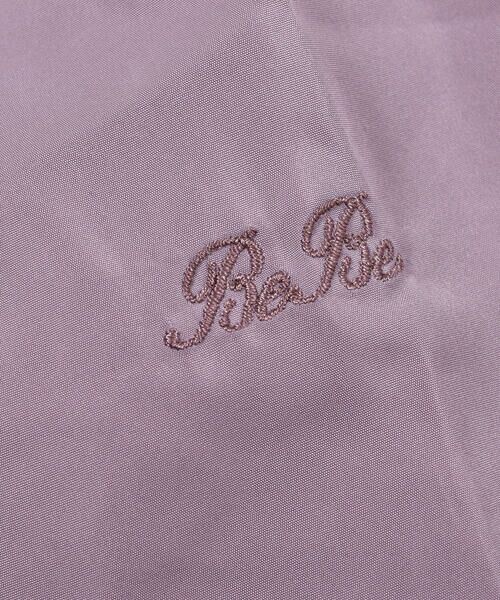 BeBe / べべ ブルゾン | BeBe ロゴ刺繍 取り外し可能 フード付き ピーチ起毛 タフタ ブルゾン (90~150cm) | 詳細10