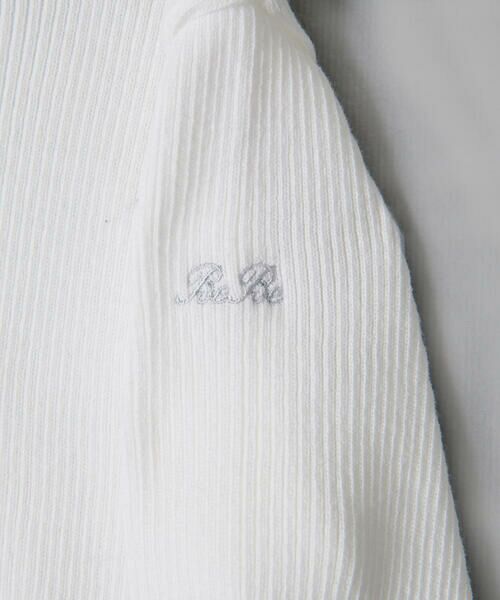 BeBe / べべ ニット・セーター | 日本製 レース リボン BeBe ロゴ刺繍  テレコ タートル ニット (80~150cm) | 詳細8