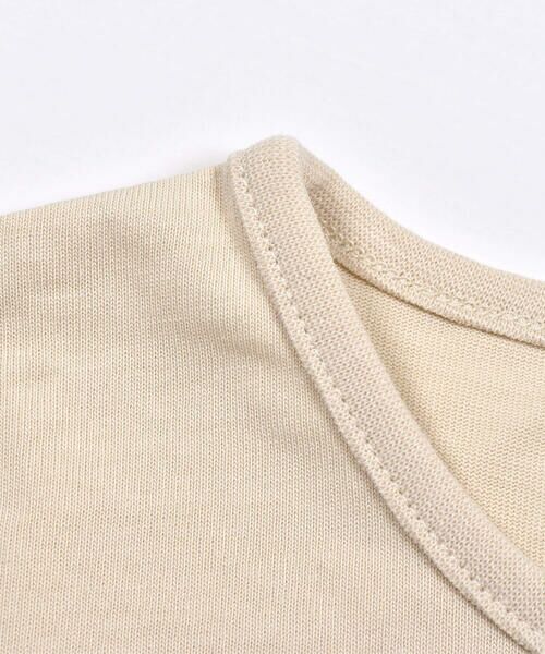 BeBe / べべ Tシャツ | 水彩 フラワー プリント リボン 裾 フリル 長袖 Tシャツ (90~140cm) | 詳細6