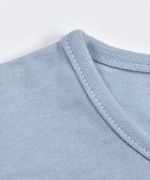 BeBe / べべ Tシャツ | 水彩 フラワー プリント リボン 裾 フリル 長袖 Tシャツ (90~140cm) | 詳細12