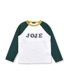 ロゴ プリント 配色 ラグラン 長袖 Tシャツ (90~140cm)