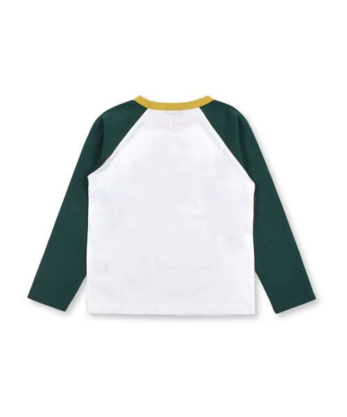 ロゴ プリント 配色 ラグラン 長袖 Tシャツ (90~140cm)