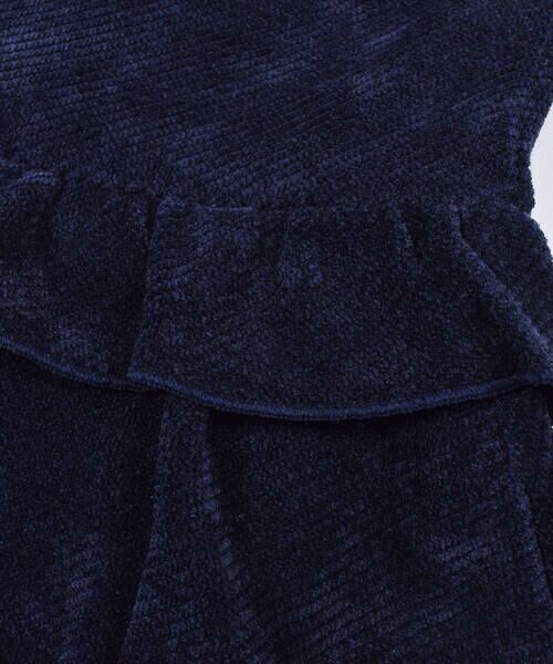 BeBe / べべ スカート | ニット コール フリル 切り替え ジャンパースカート (80~140cm) | 詳細3