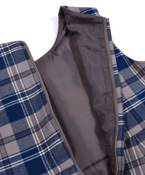 BeBe / べべ スカート | チェック サイド プリーツ ジャンパースカート (90~150cm) | 詳細7