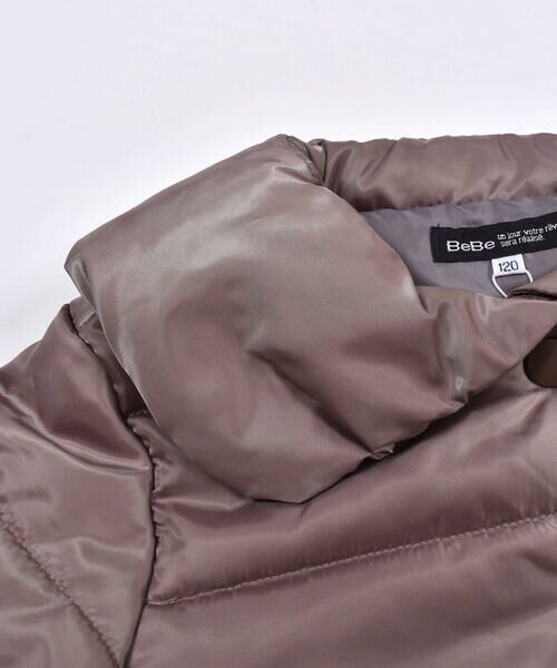 BeBe / べべ テーラードジャケット | 【 撥水加工 】重ね着風 リブ袖 中綿 ショート ジャケット (100~150cm) | 詳細16