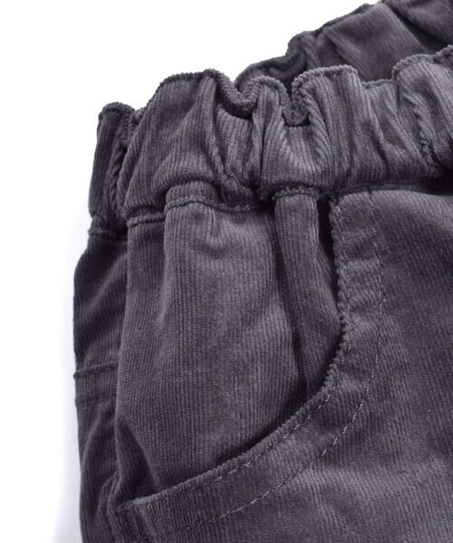 BeBe / べべ パンツ | 折り返し レース リボン ポケット ストレッチ コールテン すっきり パンツ (100~150cm) | 詳細2
