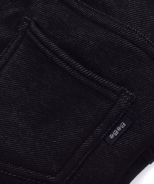 BeBe / べべ パンツ | 裏 ファー フリル ポケット リボン デニム パンツ  (90~150cm) | 詳細3