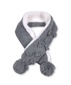 BeBe / べべ アクセサリー | リボン 付き エコファー ポンポン マフラー