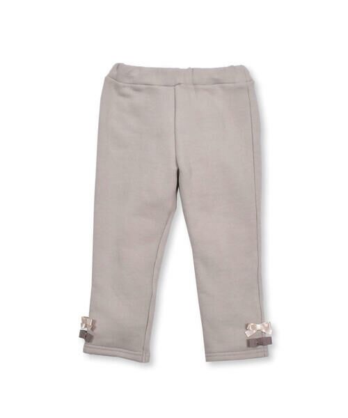 BeBe / べべ パンツ | ポケット ファー 裾 リボン レギンス パンツ ベビー (80~90cm) | 詳細3