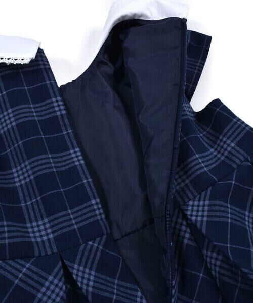 フォーマル ジャケット ＋ リボン付き チェック ワンピース (110~130cm)