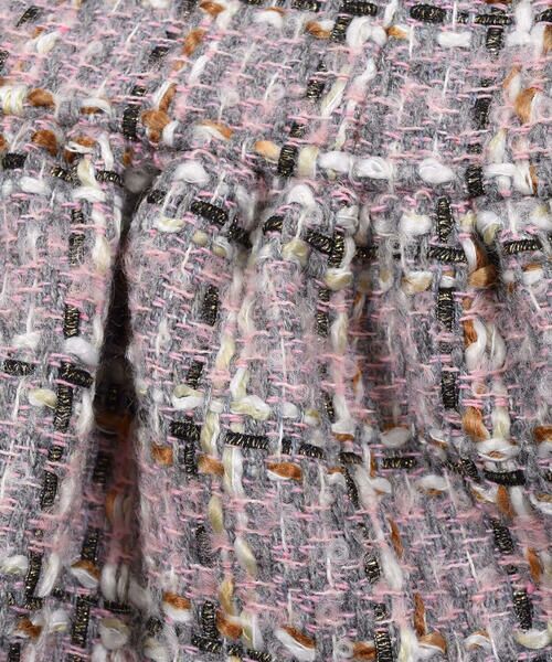BeBe / べべ スカート | ラメ ツイード チェック ボタン ジャンパースカート (100~140cm) | 詳細9