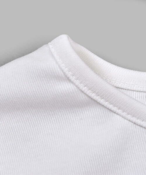 BeBe / べべ Tシャツ | フラワー モチーフ バック ギャザー Tシャツ (100~150cm) | 詳細4