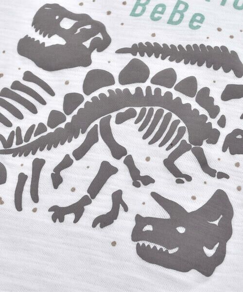 BeBe / べべ Tシャツ | 恐竜 化石 プリント Tシャツ (100~140cm) | 詳細5