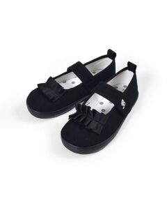 BeBe / べべ スニーカー | フリル 付き マジックテープ ストラップ シューズ (14~19cm)