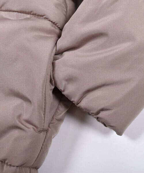 BeBe / べべ アウター | ボリューム 襟 フリル リボン 中綿 コート (90~150cm) | 詳細8