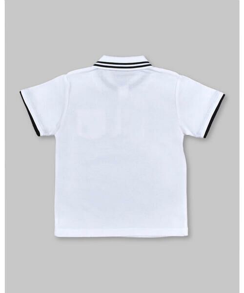BeBe / べべ ポロシャツ | クール ＋ ライン 襟 カノコ ポロシャツ (80~140cm) | 詳細1