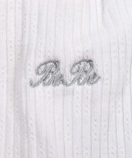 BeBe / べべ Tシャツ | フラワー レース 襟 裾 メロウ Tシャツ (90~150cm) | 詳細4