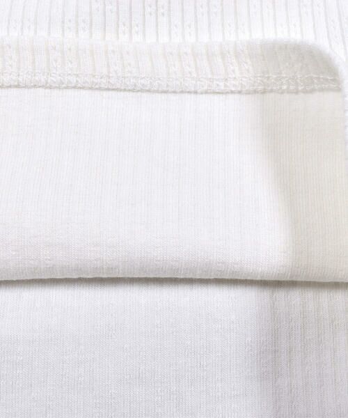 BeBe / べべ Tシャツ | フラワー レース 襟 裾 メロウ Tシャツ (90~150cm) | 詳細6