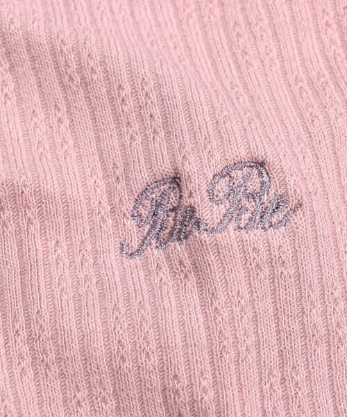 BeBe / べべ Tシャツ | フラワー レース 襟 裾 メロウ Tシャツ (90~150cm) | 詳細11