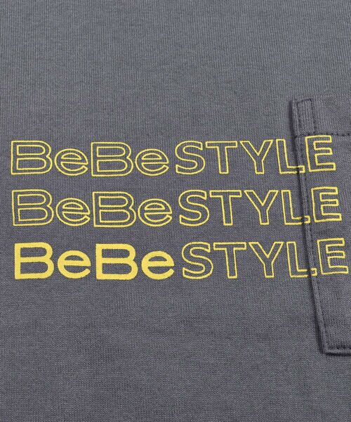 BeBe / べべ Tシャツ | レイヤード 風 ロゴ プリント BIG Tシャツ (90~150cm) | 詳細3