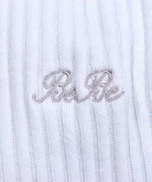 BeBe / べべ Tシャツ | プチ ネック 袖 リボン スムース Tシャツ (90~140cm) | 詳細6