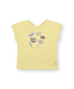 ピクニック プリント バック リボン Tシャツ (80~150cm)