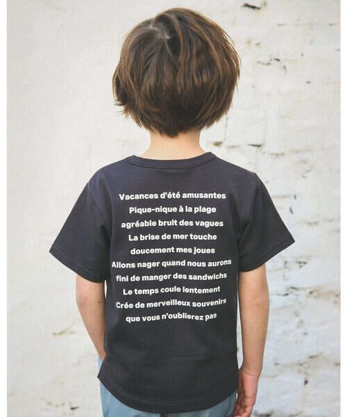 BeBe / べべ Tシャツ | コットン USA ゴシック ロゴ プリント Tシャツ (90~150cm) | 詳細3