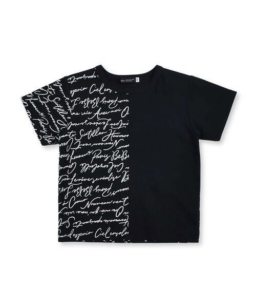 BeBe / べべ Tシャツ | 【 お揃い 】 グラフィカル ロゴ プリント コットン ポンチ Tシャツ (90~150cm) | 詳細5