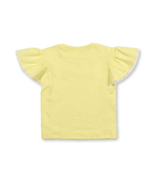 BeBe / べべ Tシャツ | コットン USA フリル 袖 ロゴ プリント Tシャツ (90~150cm) | 詳細12