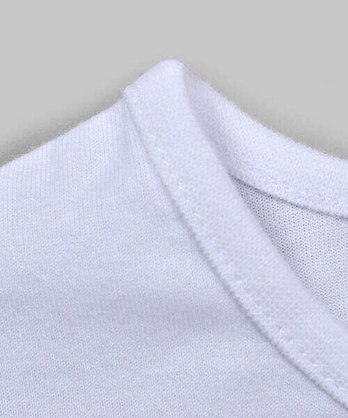 BeBe / べべ Tシャツ | ハート リース フラワー プリント レース 袖 Tシャツ (80~150cm) | 詳細3