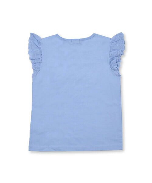 BeBe / べべ Tシャツ | ハート リース フラワー プリント レース 袖 Tシャツ (80~150cm) | 詳細8