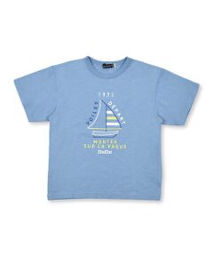 【 蓄光 プリント 】 ヨット ロゴ ビッグシルエット スラブ Tシャツ (80~150cm)