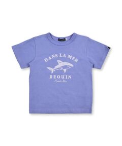 【 吸水速乾 】 サメ ロゴ アニマル プリント Tシャツ (80~150cm)