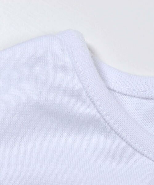 BeBe / べべ Tシャツ | 【 お揃い 】 リネン 混 チェック 切り替え Tシャツ (90~150cm) | 詳細3