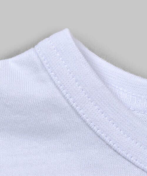 BeBe / べべ Tシャツ | 【 お揃い 】 リネン 混 チェック ポケット Tシャツ (80~140cm) | 詳細3