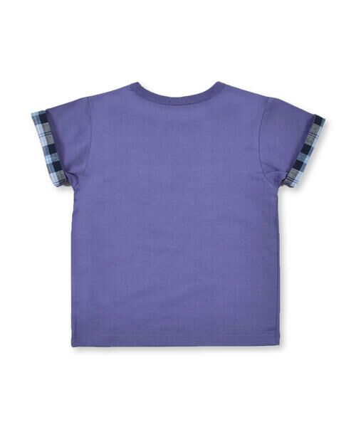 BeBe / べべ Tシャツ | 【 お揃い 】 リネン 混 チェック ポケット Tシャツ (80~140cm) | 詳細11