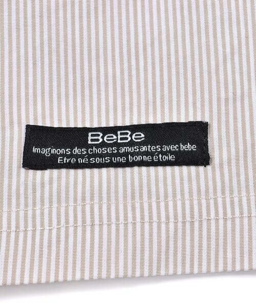 BeBe / べべ Tシャツ | チェック ストライプ ドッキング Tシャツ(90~140cm) | 詳細16