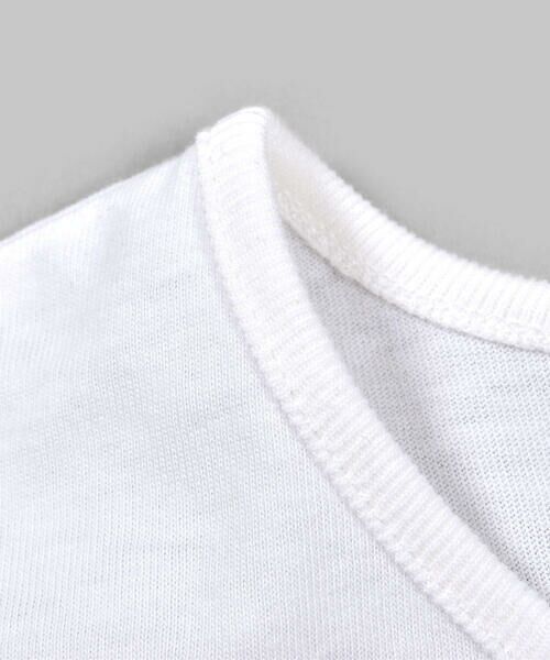 BeBe / べべ Tシャツ | コットン 水彩 花 ロゴ 裾フリル Tシャツ (90~150cm) | 詳細3