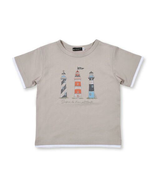 BeBe / べべ Tシャツ | 灯台 手描きタッチ プリント Tシャツ (90~140cm) | 詳細10