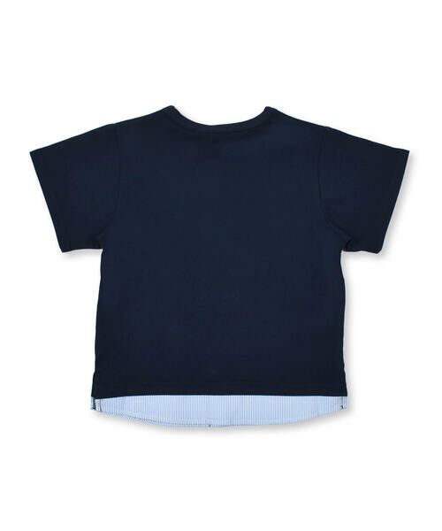 BeBe / べべ Tシャツ | チェーンステッチ レイヤード風 Tシャツ (90~150cm) | 詳細10
