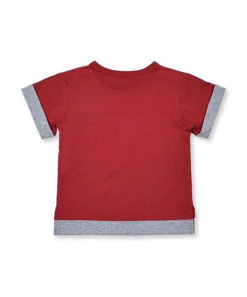 BeBe / べべ Tシャツ | レイヤード風 キューブプリント Tシャツ（90〜150cm） | 詳細1